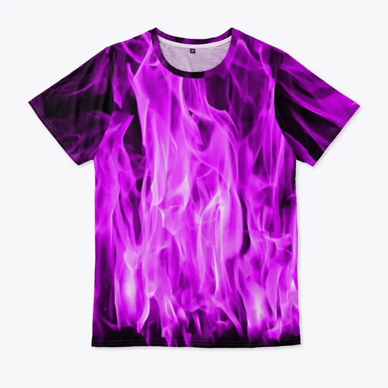 Violet flame all-over print shirt