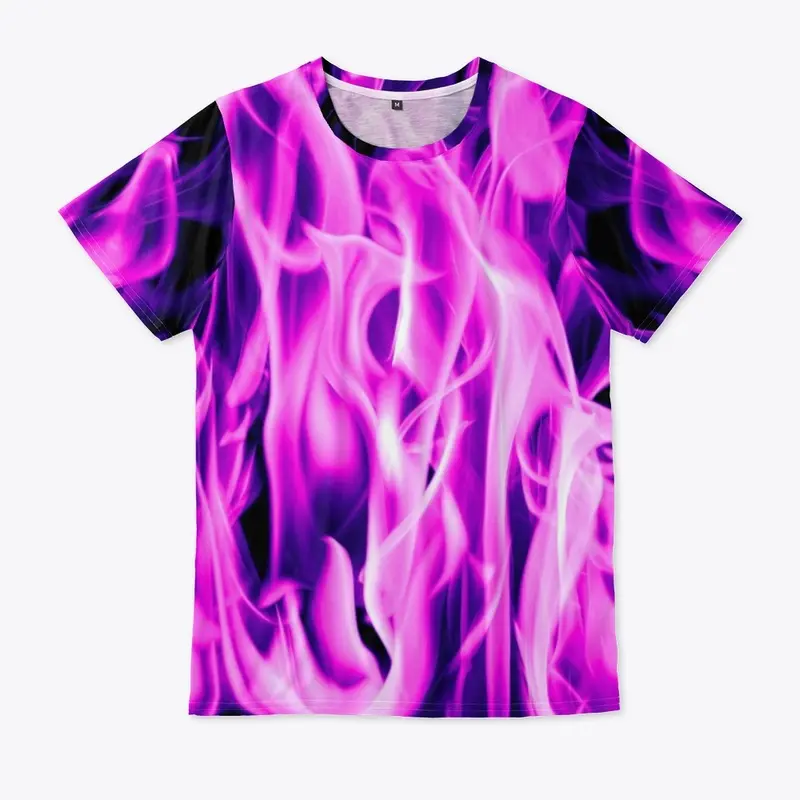 Violet flame all-over print shirt