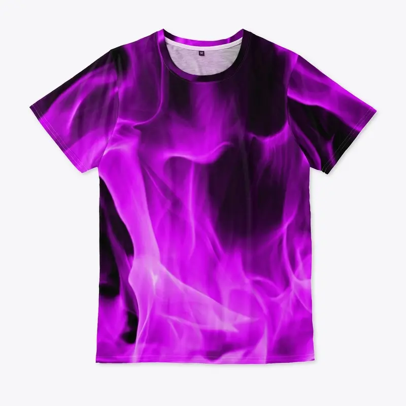 Violet flame all-over print shirt 