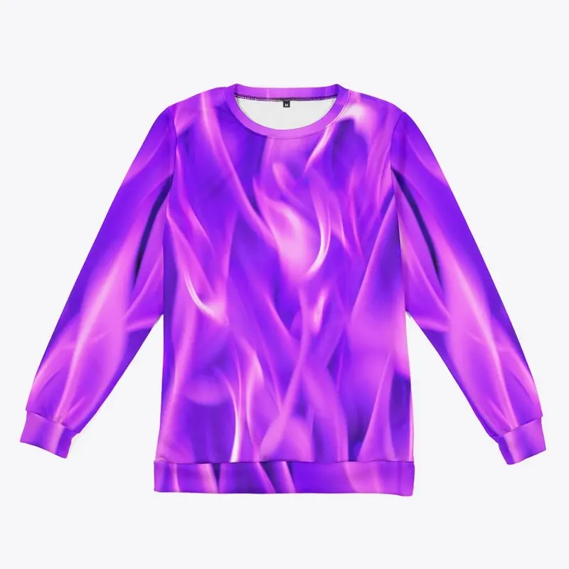 Violet flame all-over print sweatshirt