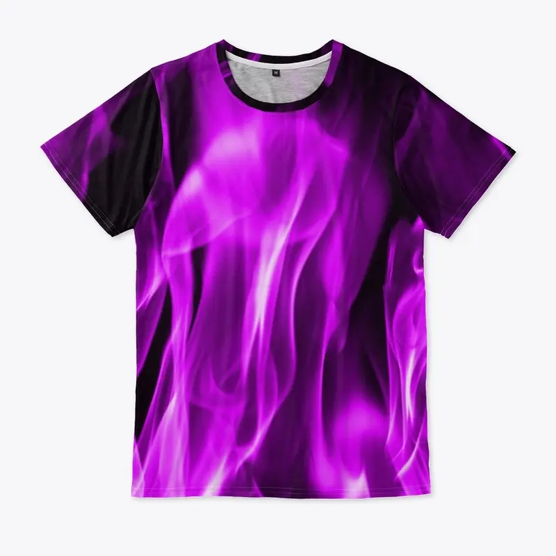 Violet flame all-over print shirt 