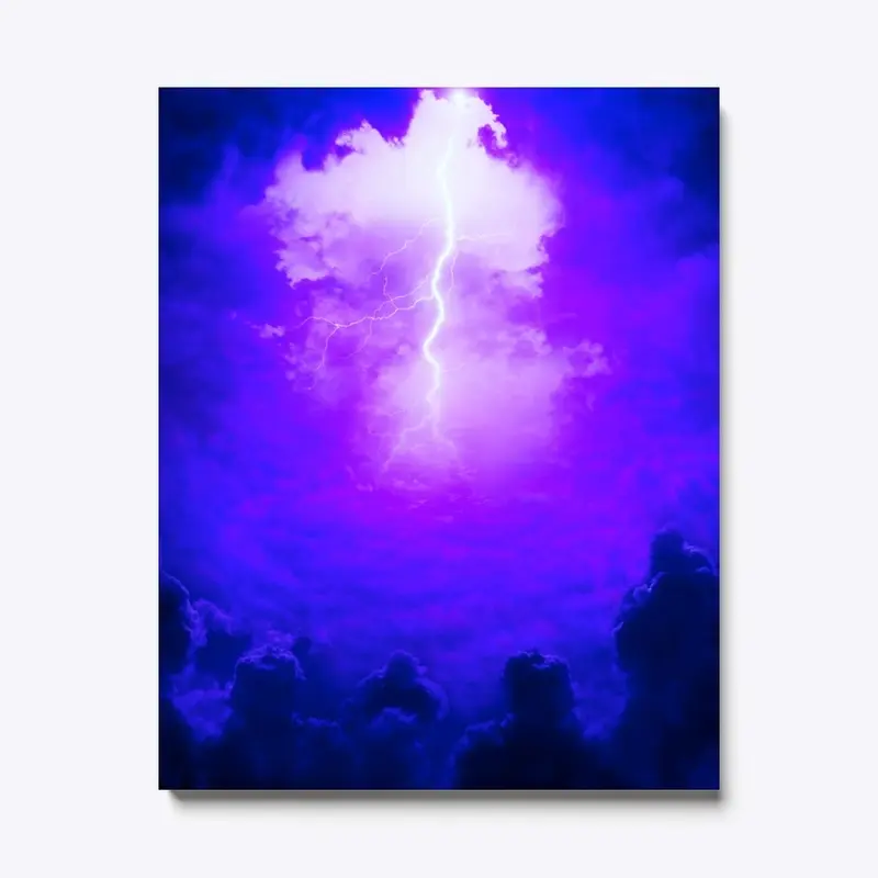 Violet flame storm canvas print