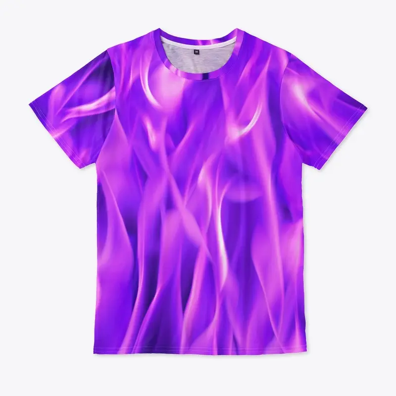 Violet flame all-over print shirt