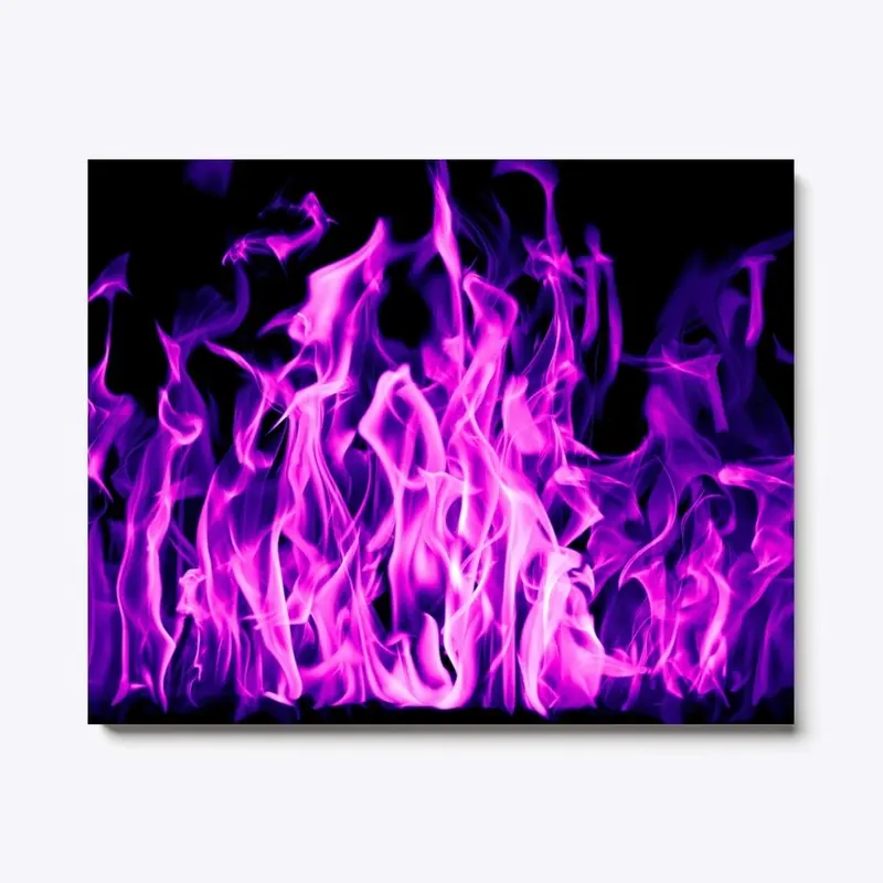 Violet flame lightning canvas print